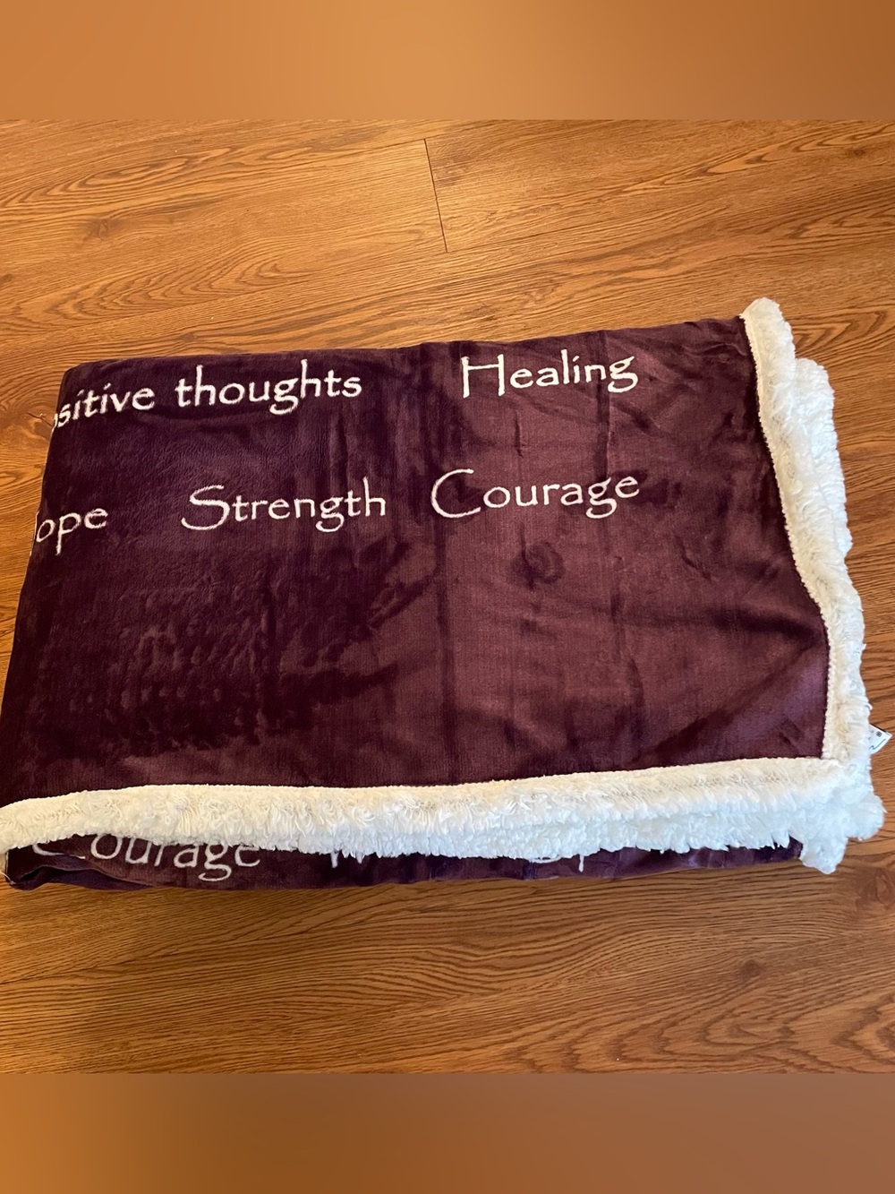 Wolf‎ Creek Blanket Compassion Blanket 50”x65” Purple Sherpa